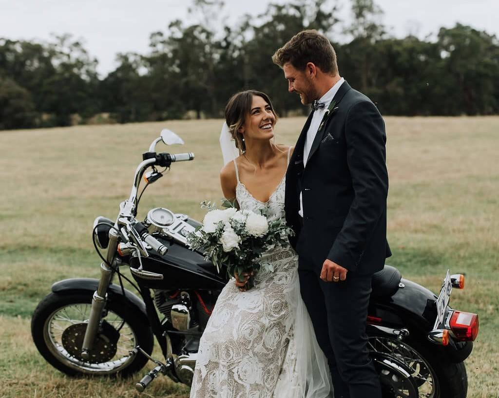 Real Bride Courtney in the Rosa Gown Grace Loves Lace UK