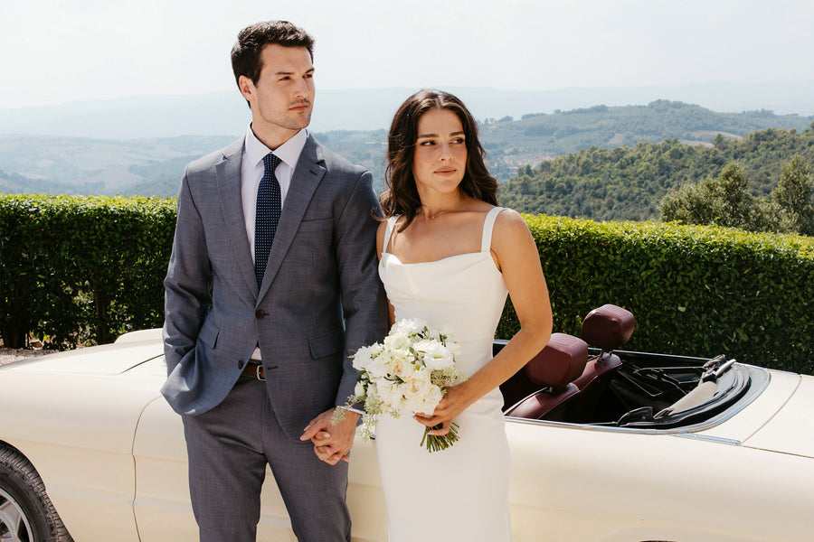 Tyler and Christina in the Grace Gown