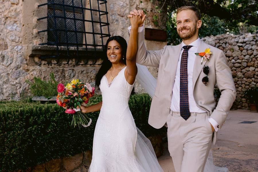 Adrian and Dhishanthini in the Sienna Gown