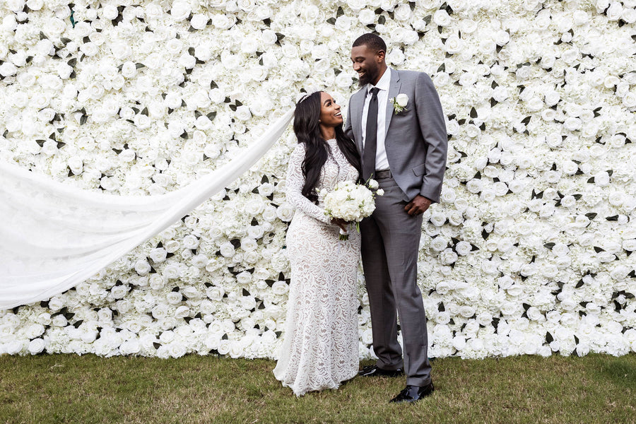 Cory & Jalisa in the Orla Gown