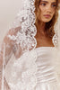 Mantilla Veil with Wedding Dress