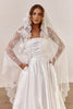 Mantilla Veil with Wedding Dress
