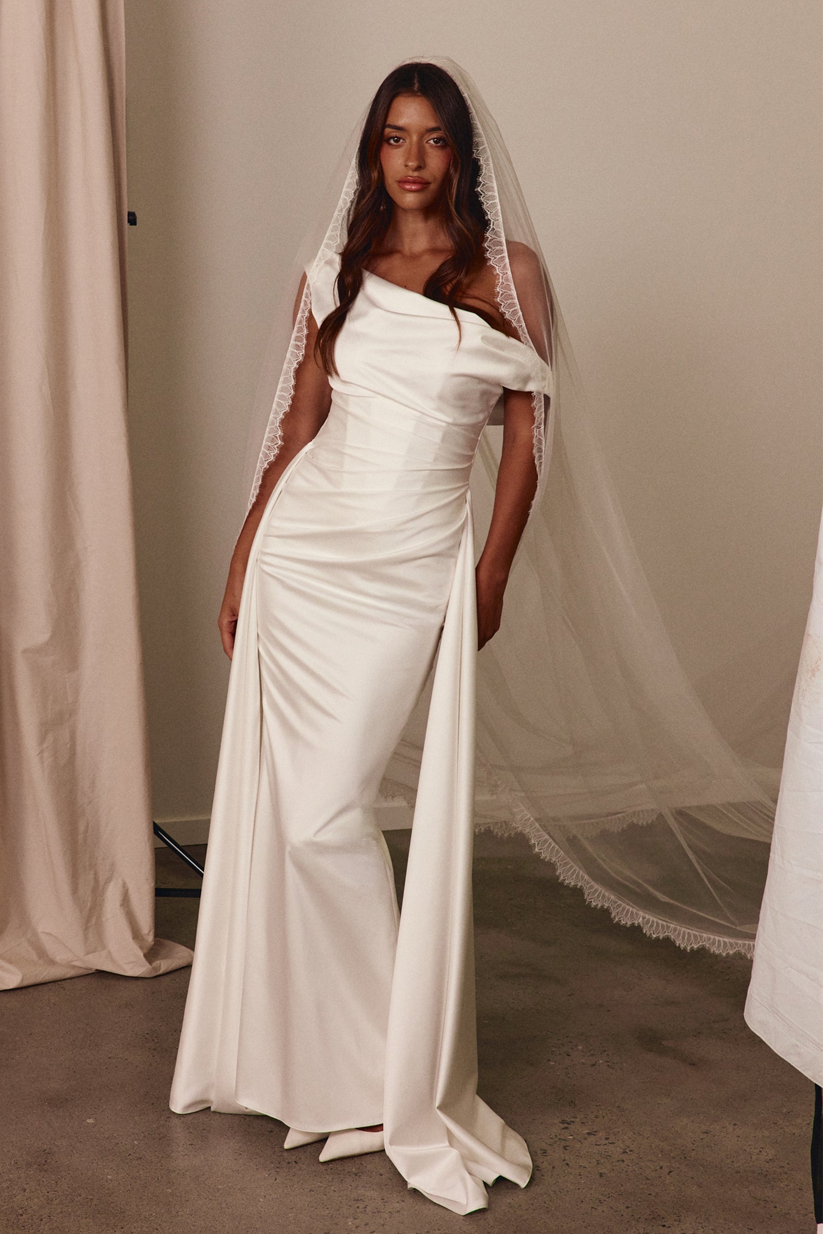 Satin corset wedding dress_XS_