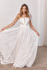 Woman wearing a lace wedding dress with a veil_XS_