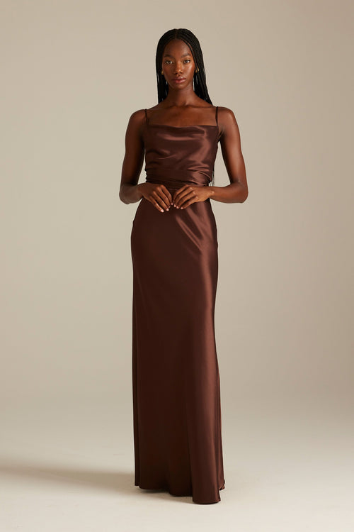 Cameron Slip Espresso Bridesmaid Dress_XS_