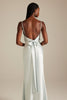 Cameron  Back shot of Slip Blue Bridesmaid Dress_XS_