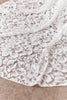 Close-up of Como's lace fabric