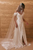 Embroidered floral veil