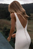v neck wedding dress