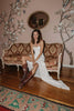 Strapless lace wedding dress_XS_