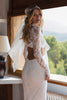 Woman in a lace wedding dress with a headscarf_XS_