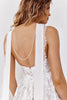 Bridal Neckscarf with lace edge detail and pearl back detail