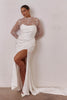 Satin Corset Wedding Dress with lace bodysuit_L_