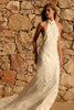 high neck wedding dress