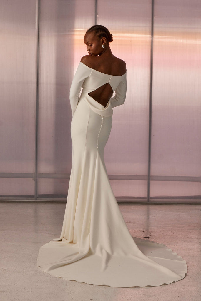 Deia Off the Shoulder Wedding Dress_XS_