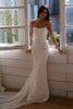 Strapless Lace Wedding Dress_XS_