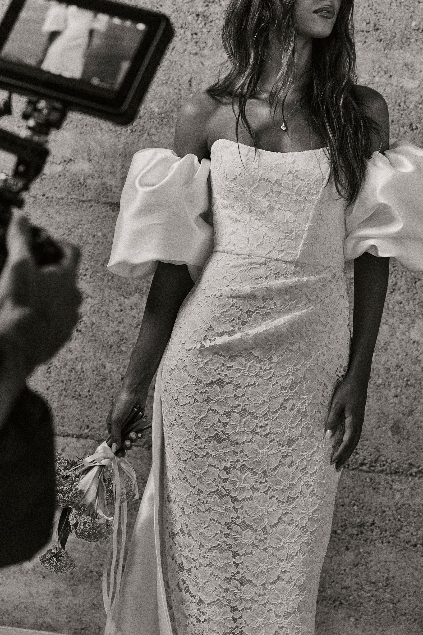 Strapless Lace Wedding Dress_XS_