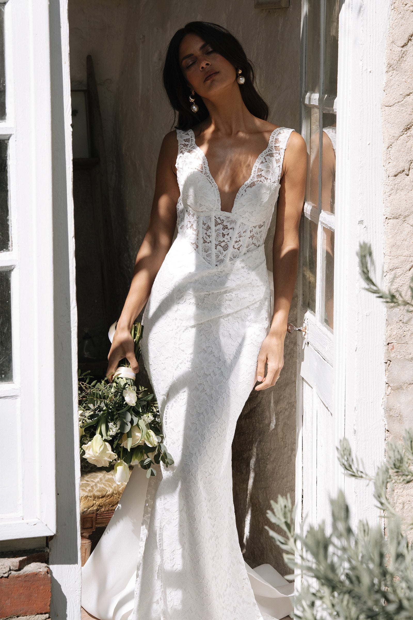 Lace Corset Wedding Dress_XS_