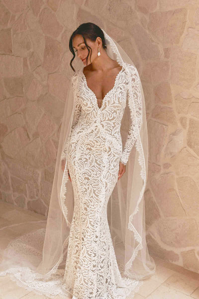 Olive Lace Wedding Dress Grace Loves Lace UK