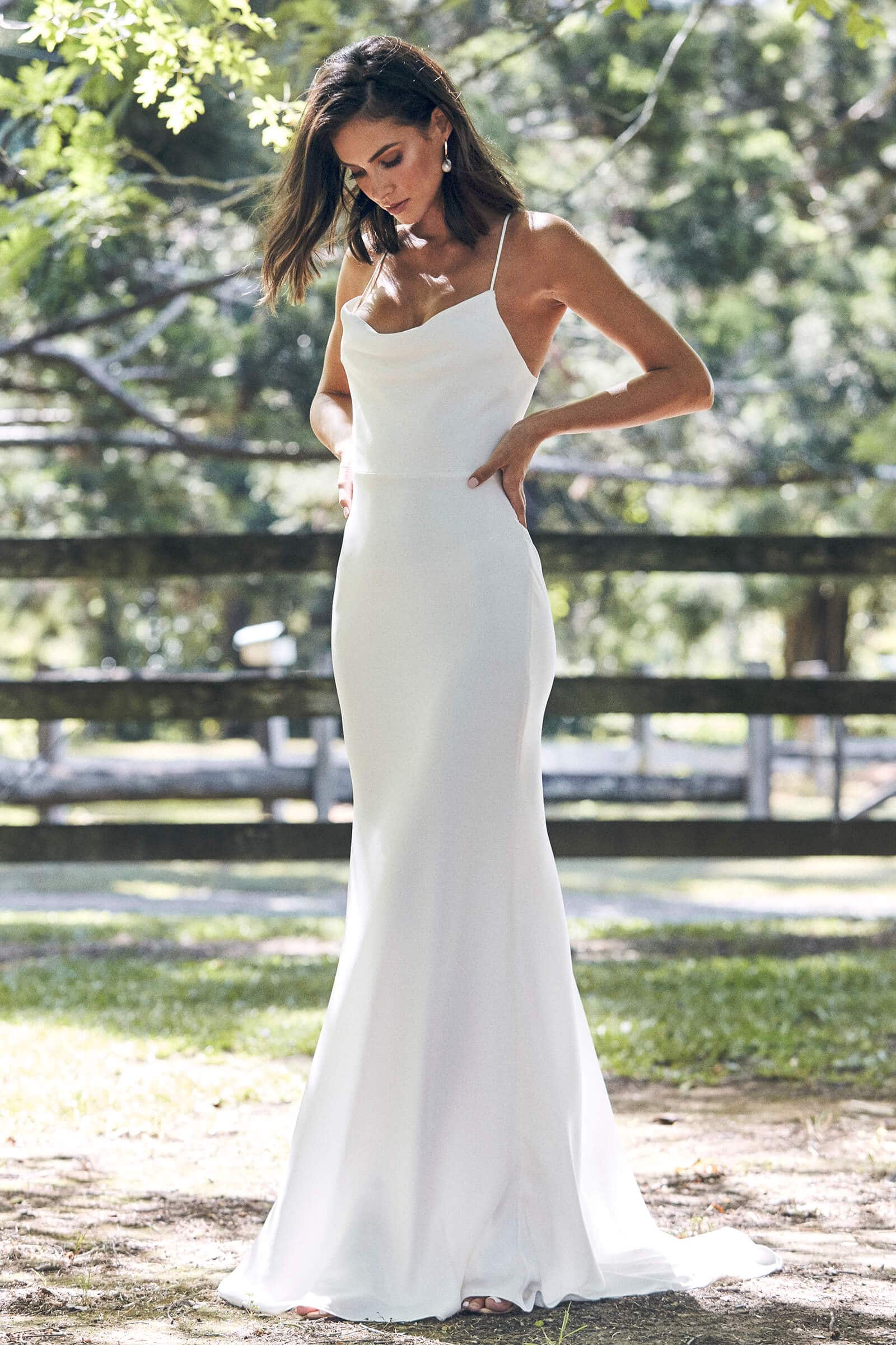 silk wedding dress uk Lottie Wedding Dress with Pockets