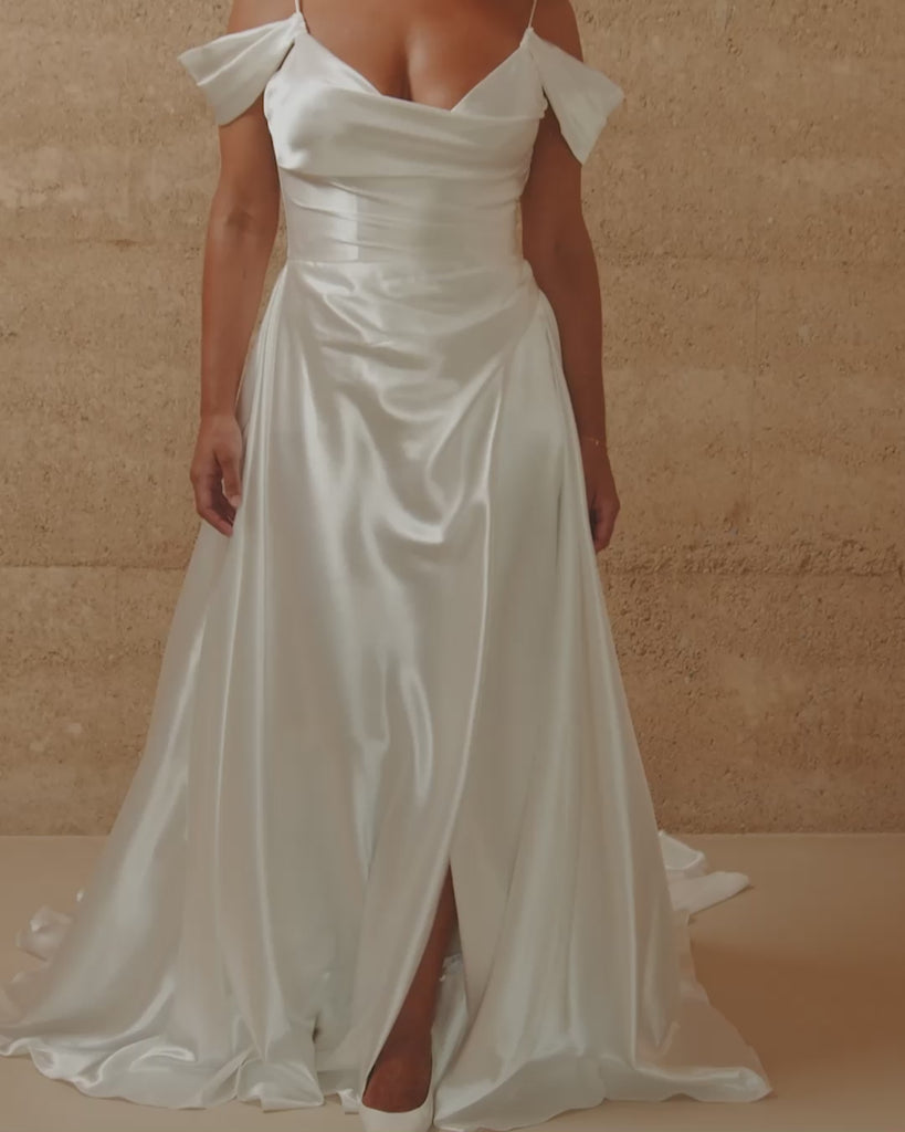 A-Line Spaghetti Strap Wedding Dress_L_