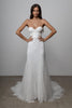 Strapless style of the Filamena gown