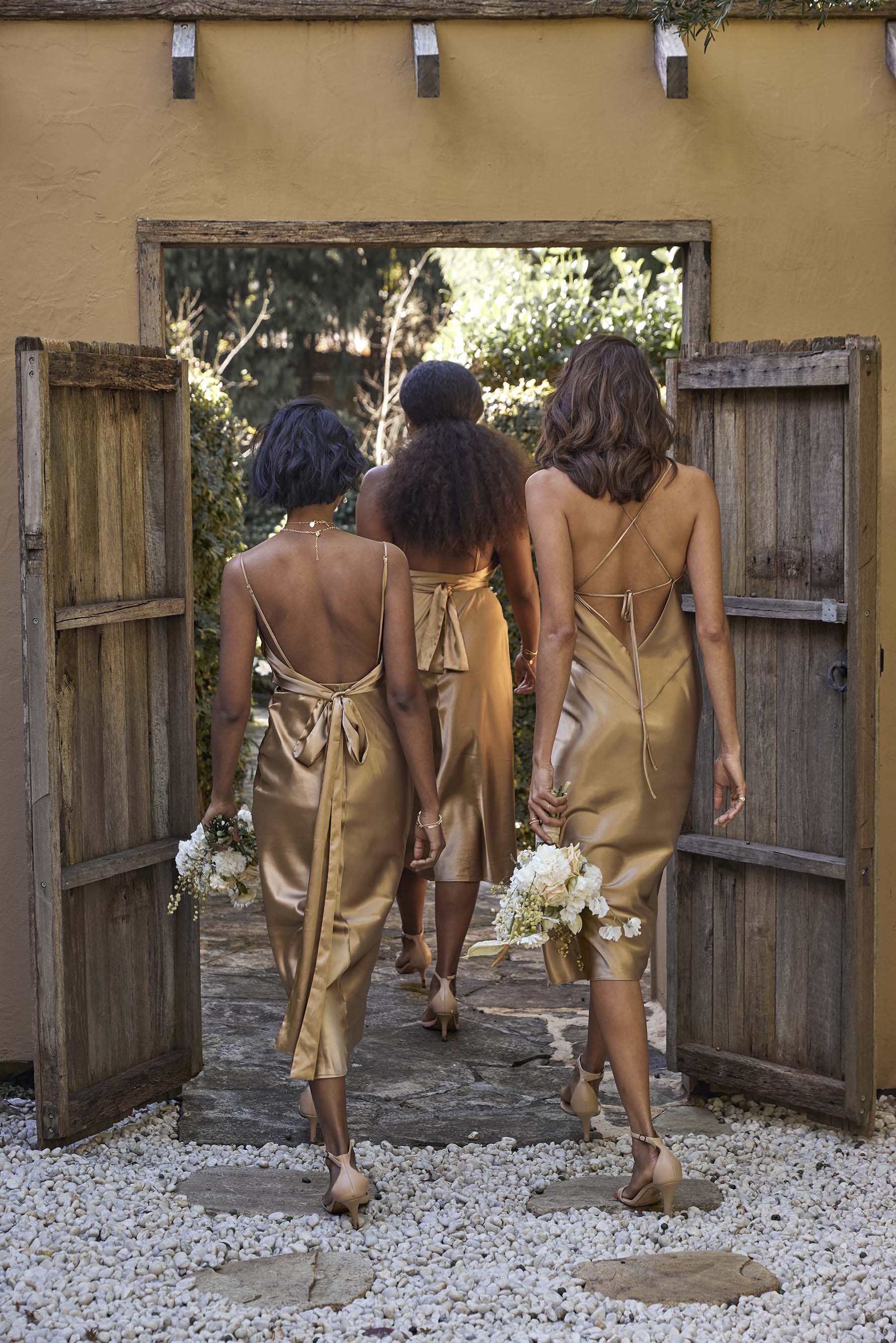 Silky Satin Midi Gold Silky Satin Midi Gold